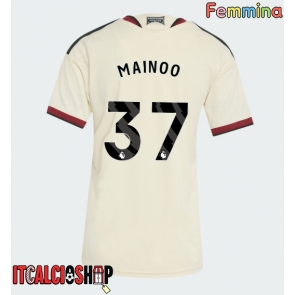 Manchester United Kobbie Mainoo #37 Terza Maglia Femmina 2026-27 Manica Corta